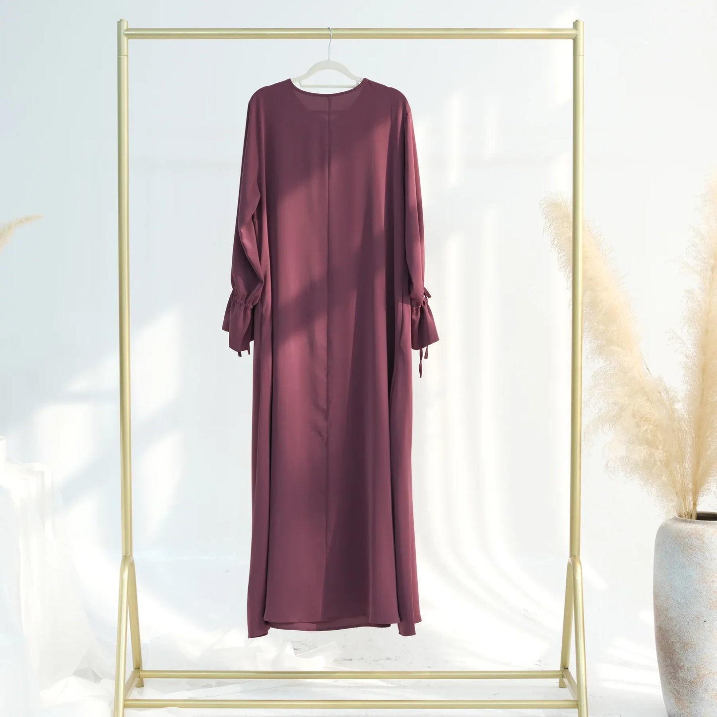 Arabic Muslim Women Modest Dress 2025 Elegant Dubai Plain Abaya Islamic Church Clothing Fashion Loose Turkey Solid Robe