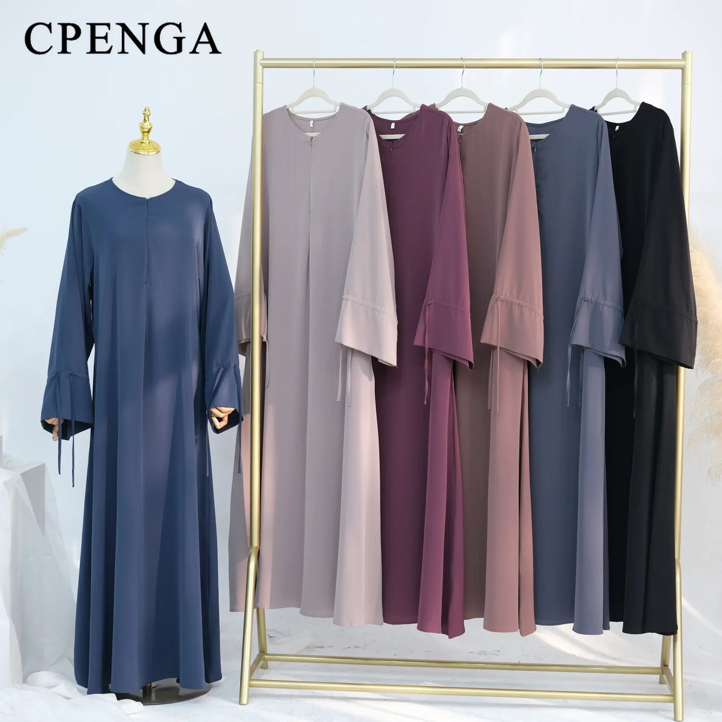 Arabic Muslim Women Modest Dress 2025 Elegant Dubai Plain Abaya Islamic Church Clothing Fashion Loose Turkey Solid Robe
