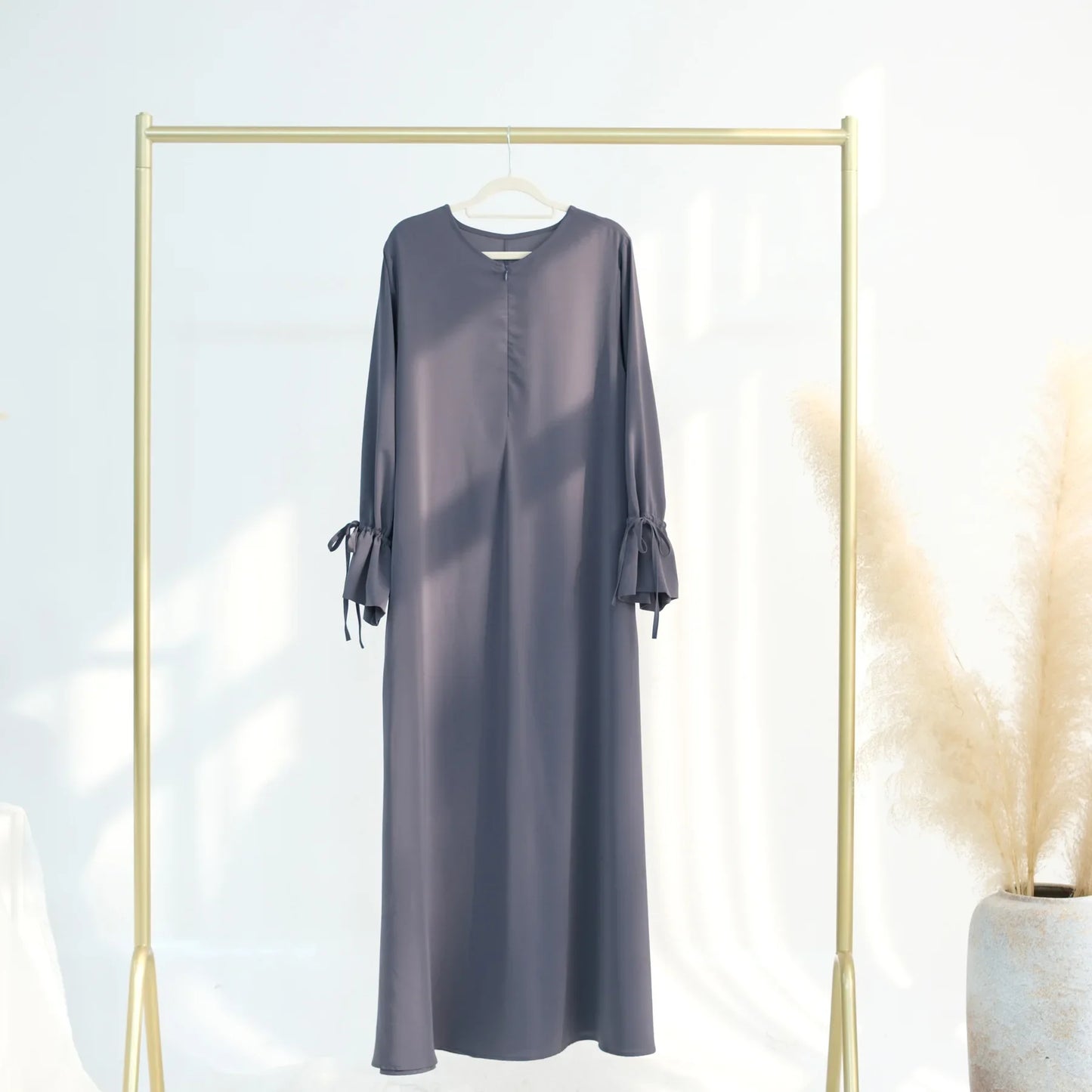 Arabic Muslim Women Modest Dress 2025 Elegant Dubai Plain Abaya Islamic Church Clothing Fashion Loose Turkey Solid Robe