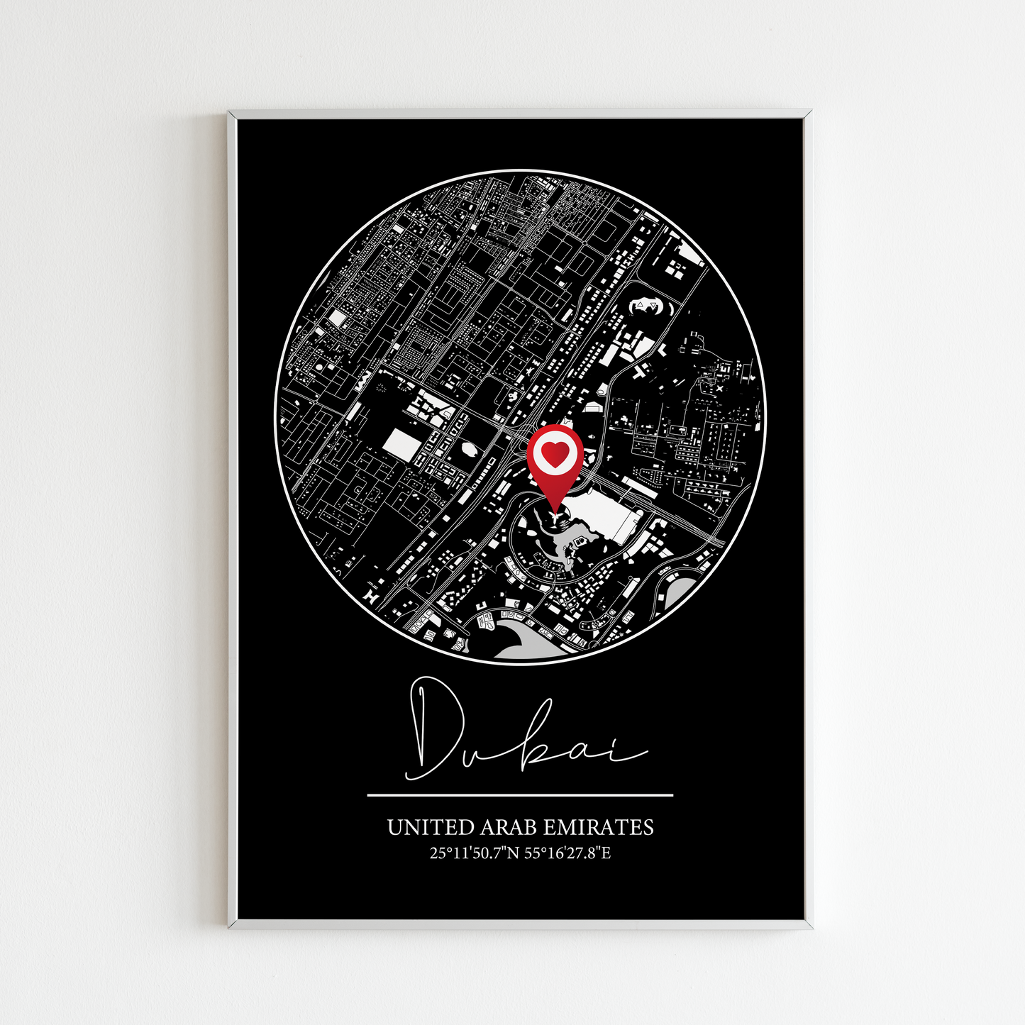 Where It All Began Couples Map Poster Print-2