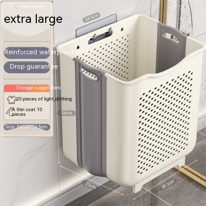 Wall-mounted Foldable Storage Basket