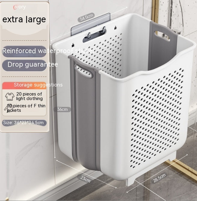 Wall-mounted Foldable Storage Basket