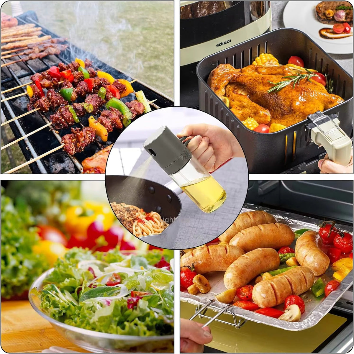 Glass Oil Sprayer Bottle for Kitchen