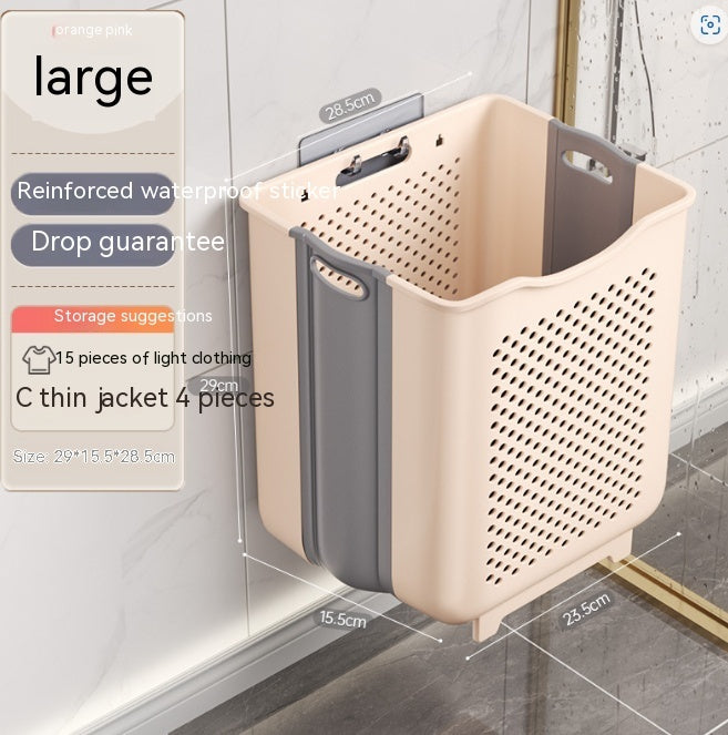 Wall-mounted Foldable Storage Basket
