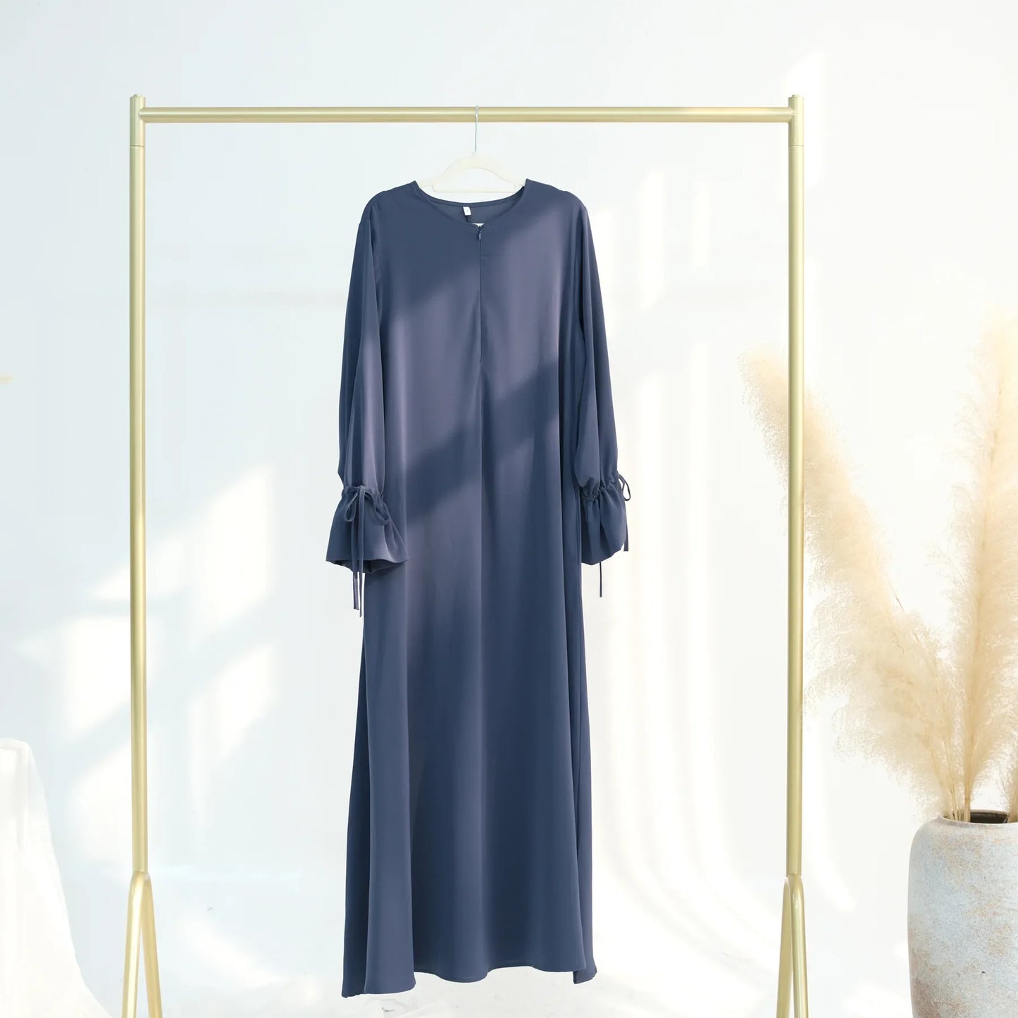 Arabic Muslim Women Modest Dress 2025 Elegant Dubai Plain Abaya Islamic Church Clothing Fashion Loose Turkey Solid Robe