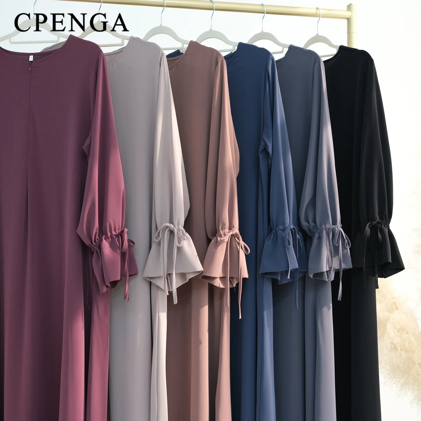 Arabic Muslim Women Modest Dress 2025 Elegant Dubai Plain Abaya Islamic Church Clothing Fashion Loose Turkey Solid Robe