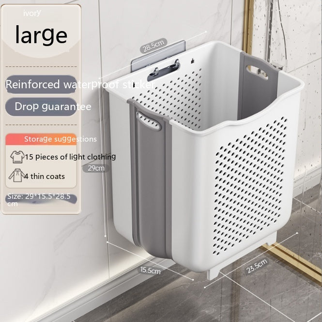 Wall-mounted Foldable Storage Basket
